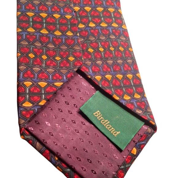 Jerry Garcia Vintage Silk Tie – Birdland Collection – Geometric Abstract Pattern - Picture 5 of 7